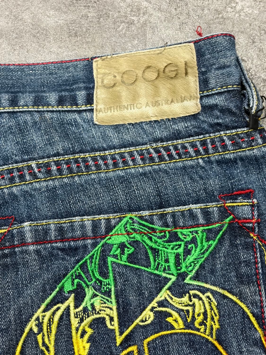 90-00s Coogi rainbow logo denim shorts 상품이미지9