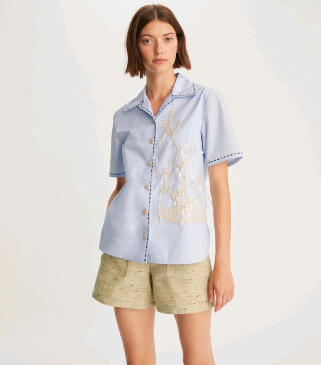 토리버치 엠브로더리 블라우스 셔츠 2사이즈(58~66가능) 상품이미지3