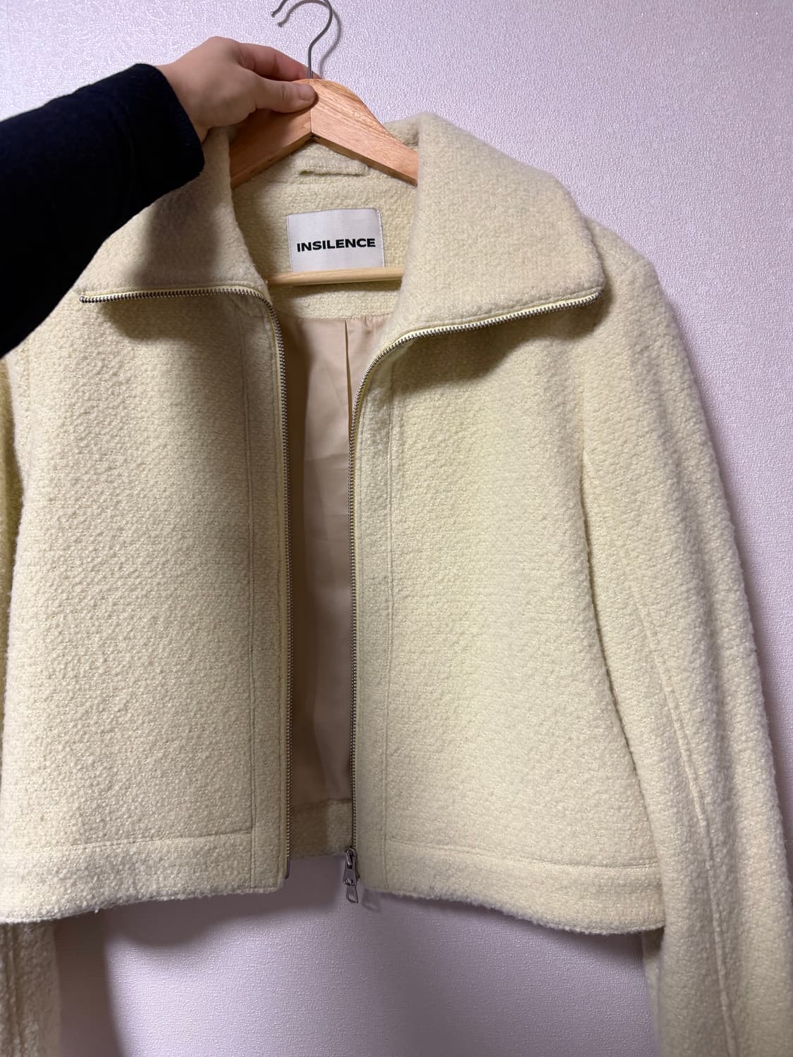 인사일런스우먼 부클 집업 자켓 레몬 상품이미지10