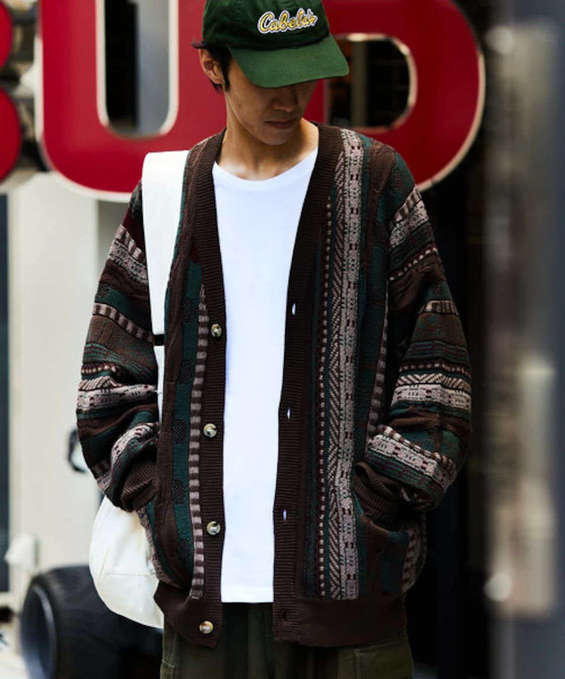 (새상품)FREAKS STORE  쿠지 니트 가디건 상품이미지3