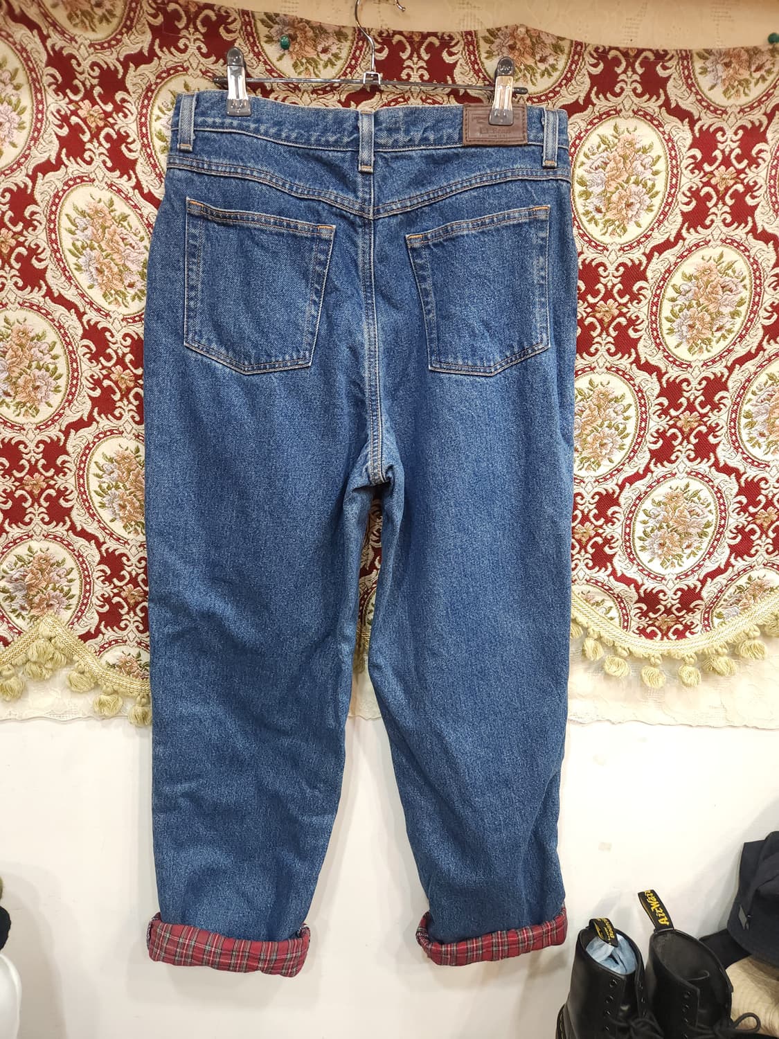 엘엘빈 릴렉스핏 플란넬체크 안감 데님팬츠

 상품이미지6