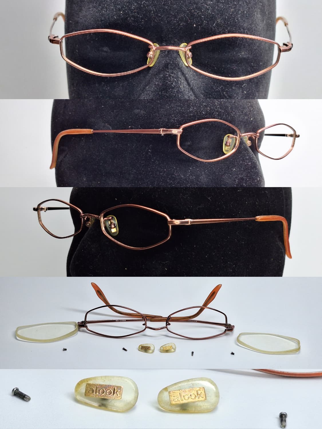 00s 일본 빈티지/alook ALK-F3267 긱시크 슬림 안경테 상품이미지8
