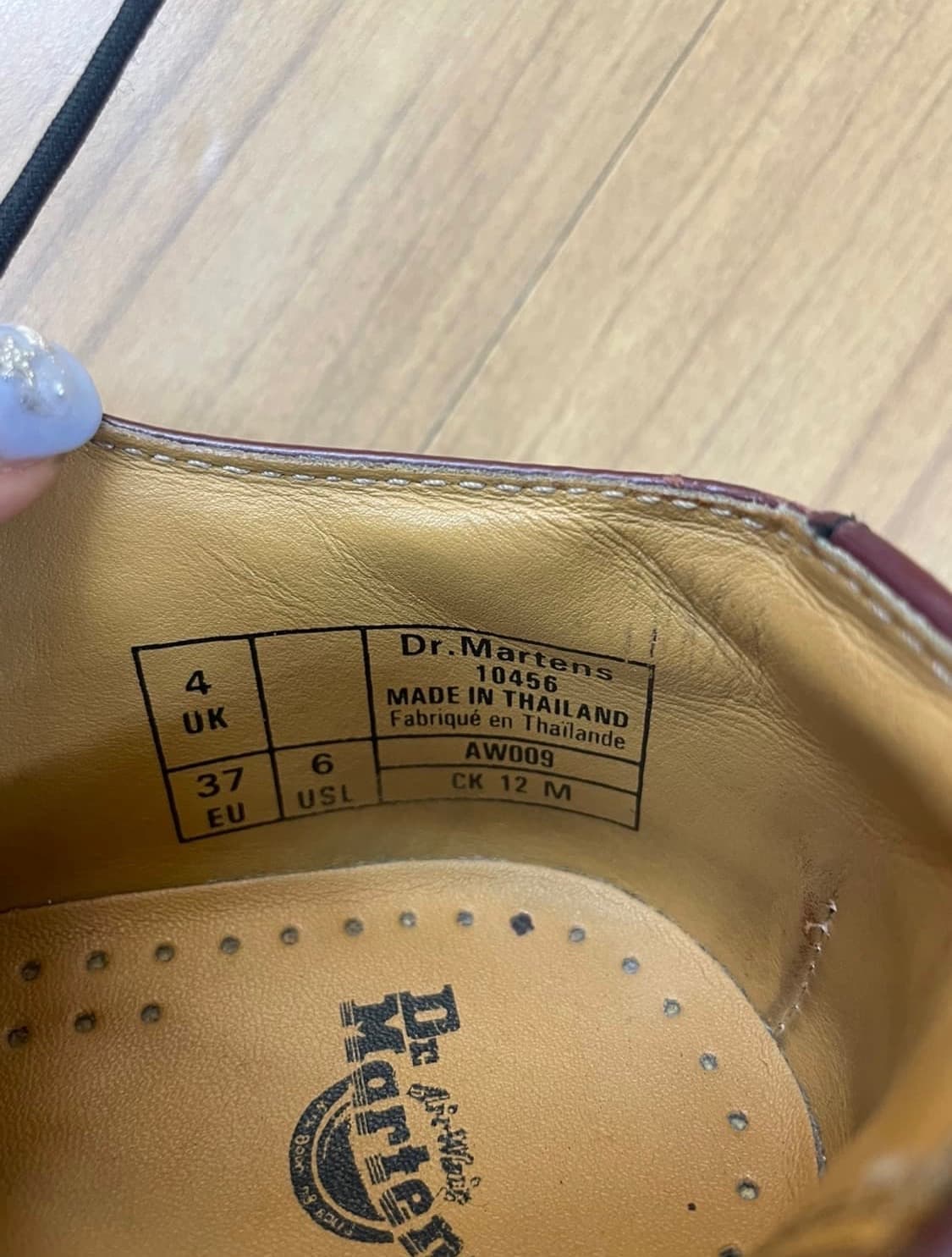닥터마틴 버건디 윙팁 슈즈 구두 로퍼 상품이미지3