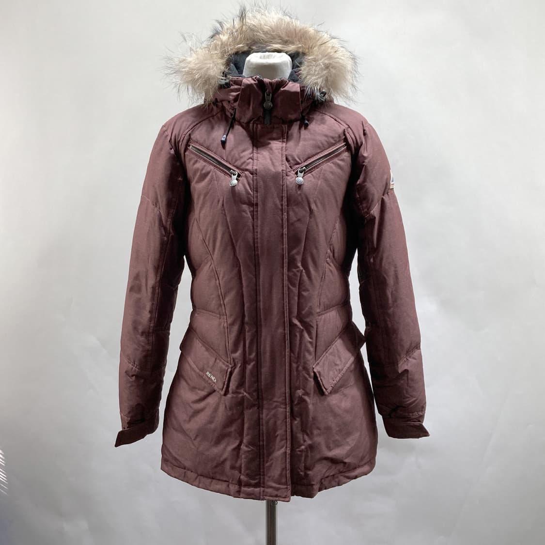 피레넥스 정품 여성라쿤 오리털 패딩자켓 S  상품이미지1