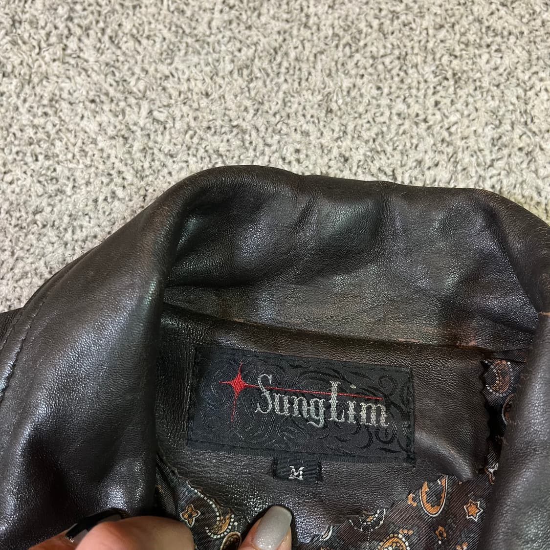 Vintage 빈티지 가죽 봄버 자켓 상품이미지2