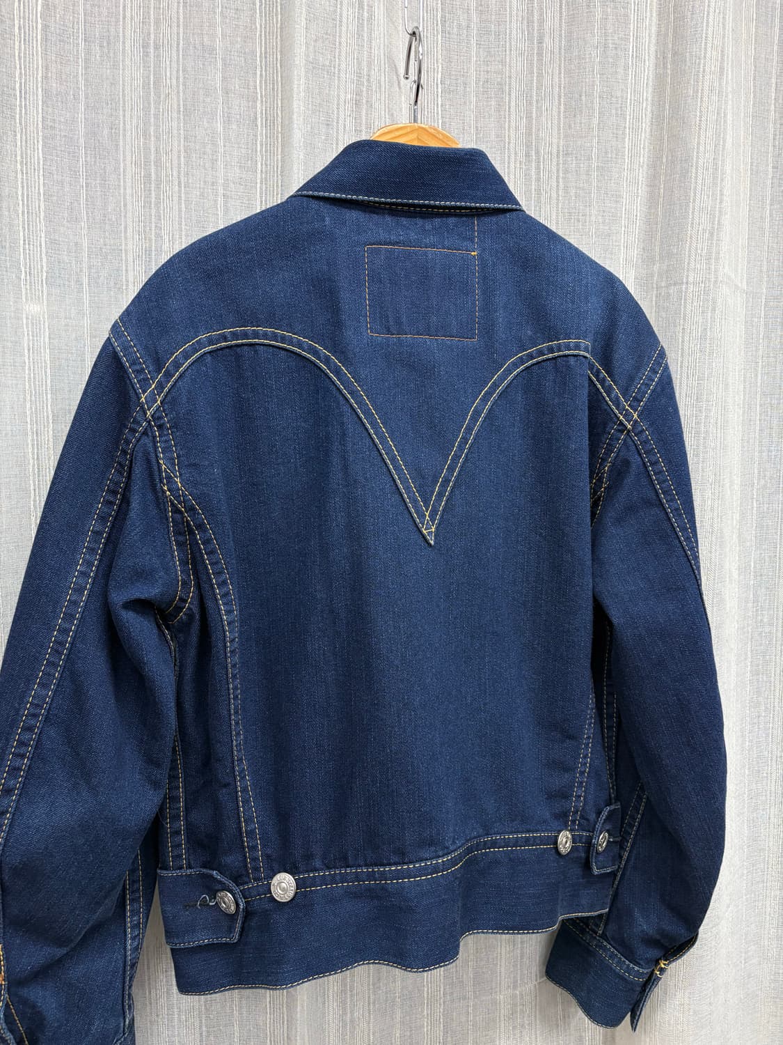 리바이스 빈티지 타입1 아이코닉 스티치 데님 청자켓 상품이미지9