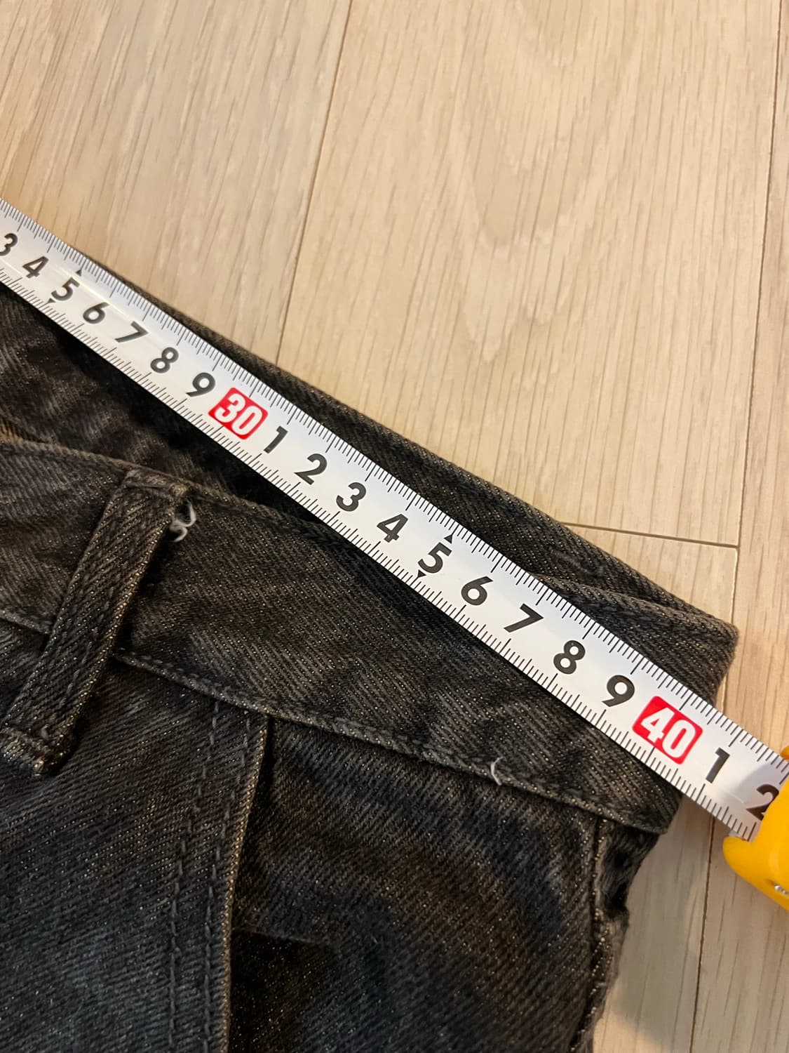 서번트 백프란팅 와이트 데님 팬츠 상품이미지6