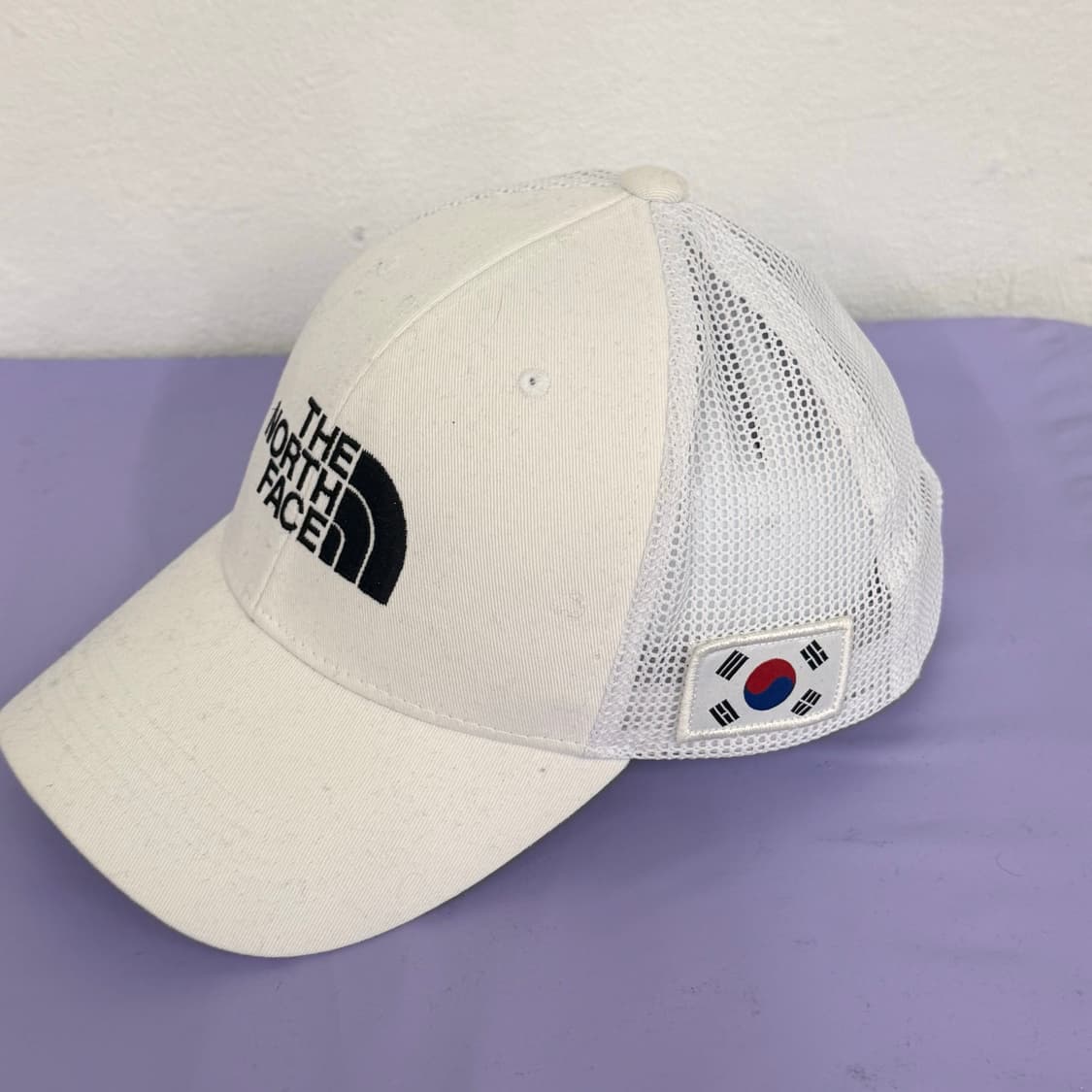 노스페이스 코리아 메쉬 화이트 볼캡 (58cm) 상품이미지2