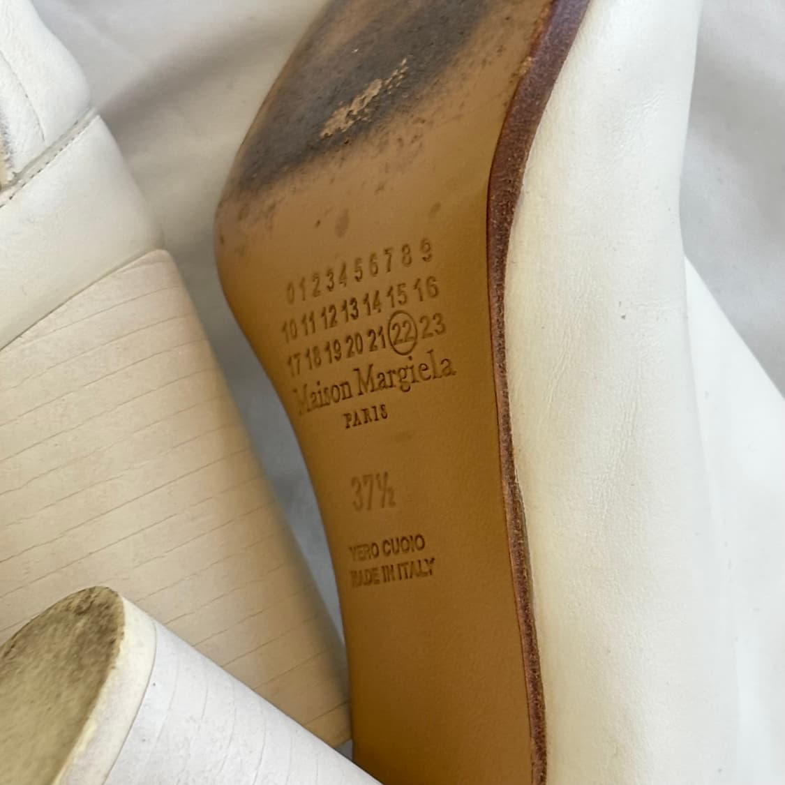 마르지엘라 타비 부츠 화이트 37.5 상품이미지5