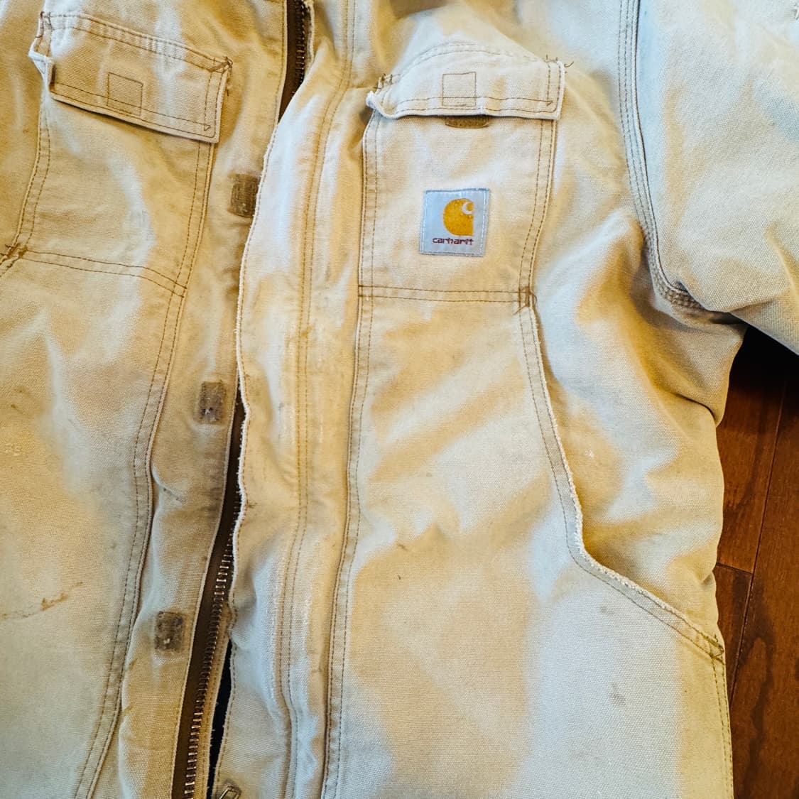 [세일]칼하트 C03 샌드스톤 초어자켓 페이딩 XL~2XL 빈티지 덕캔 상품이미지9