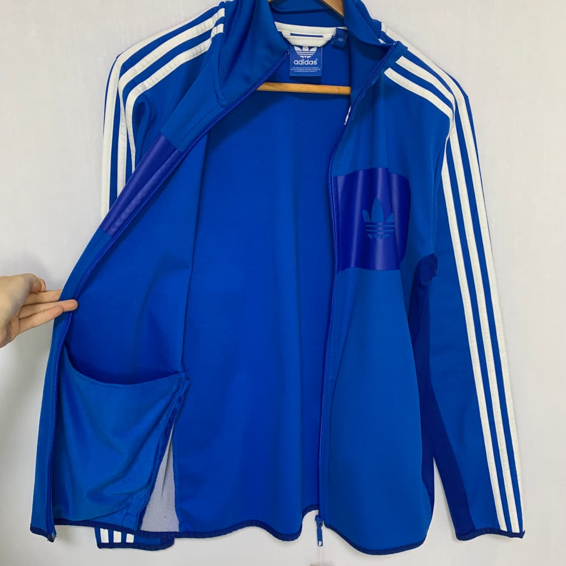 아디다스 파이어버드 트랙탑 블루 져지 빈티지 100 상품이미지4
