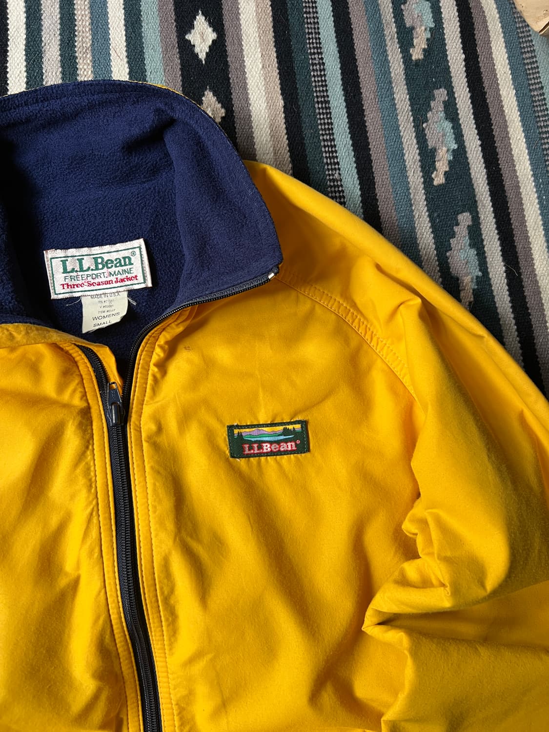 [S]90's 엘엘빈 USA 우먼스 플리스 웜업 자켓 상품이미지3