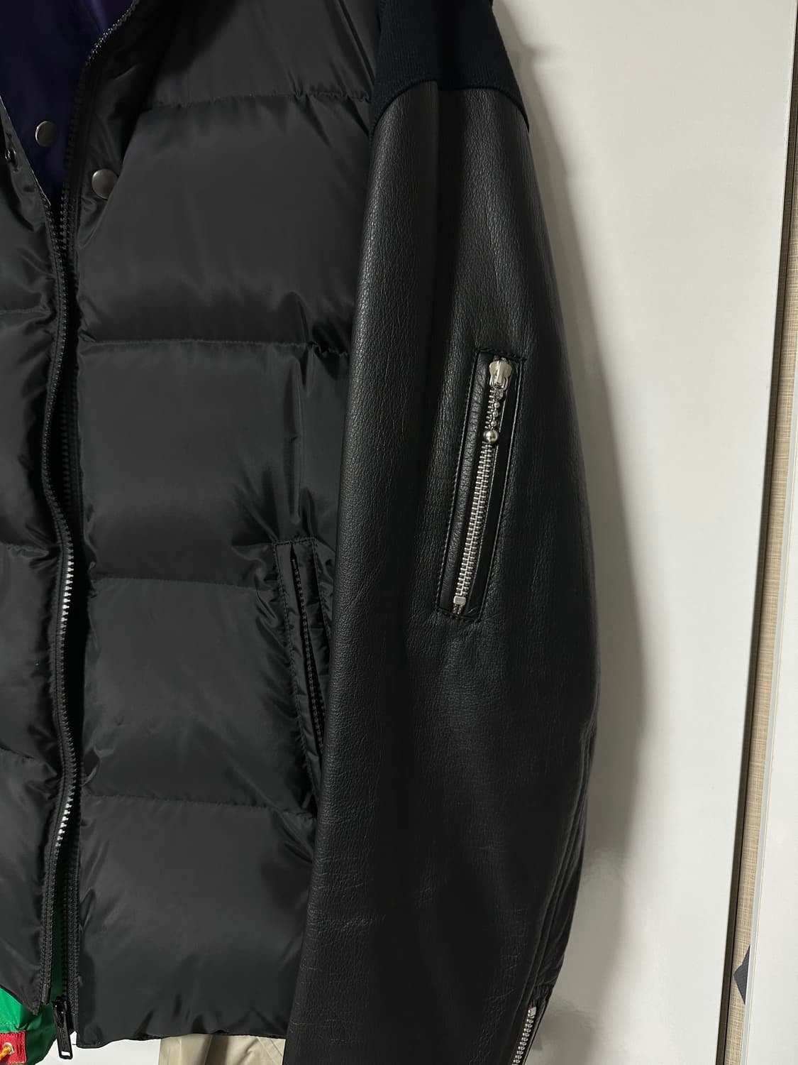 언더커버 kolor 레더슬리브 패딩 자켓 상품이미지3