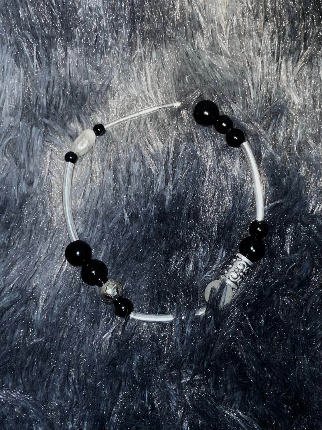 black, silver beads jewerly 상품이미지1