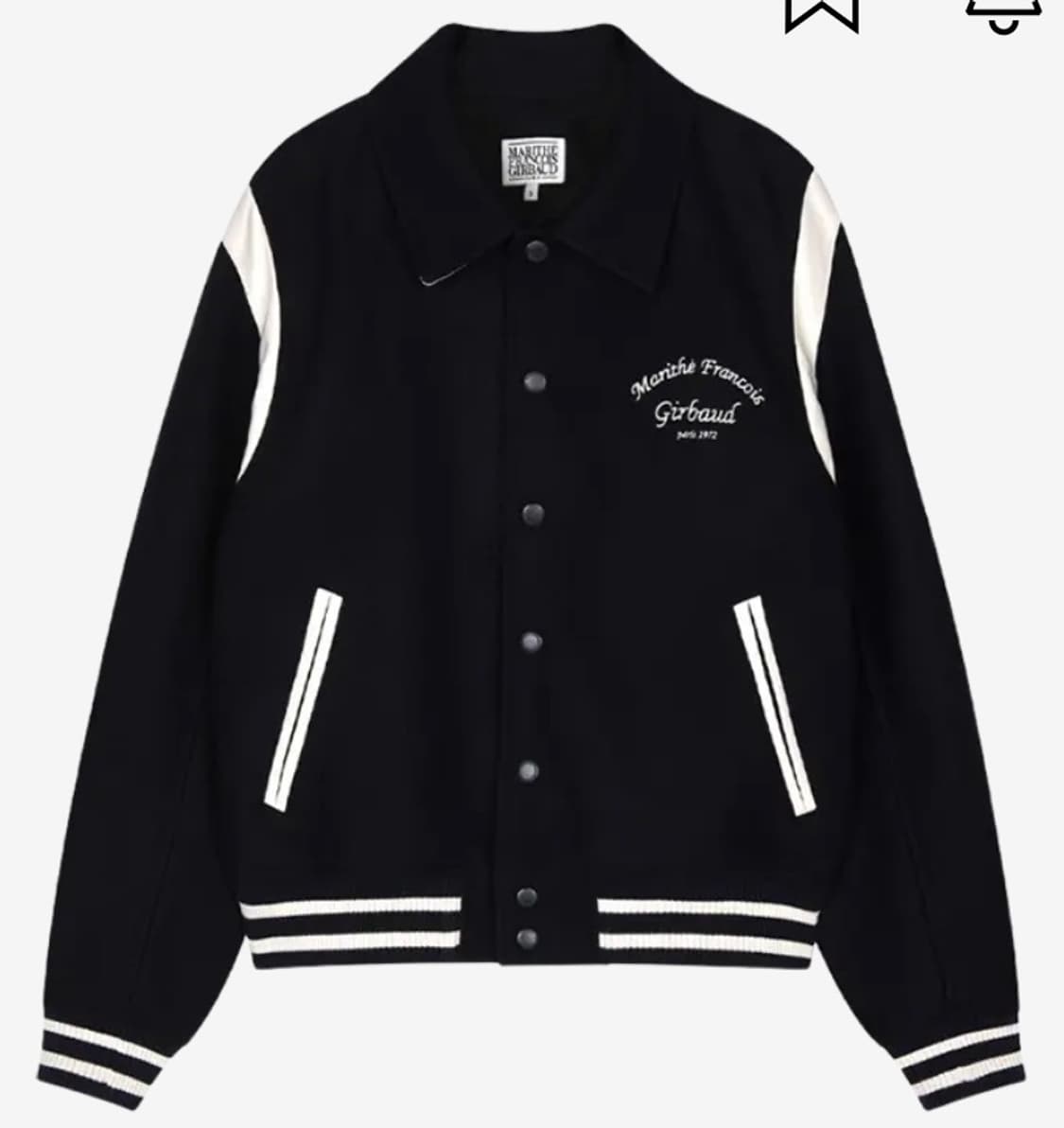 마리떼 프랑소와 저버 바시티 자켓 네이비 L사이즈 상품이미지5