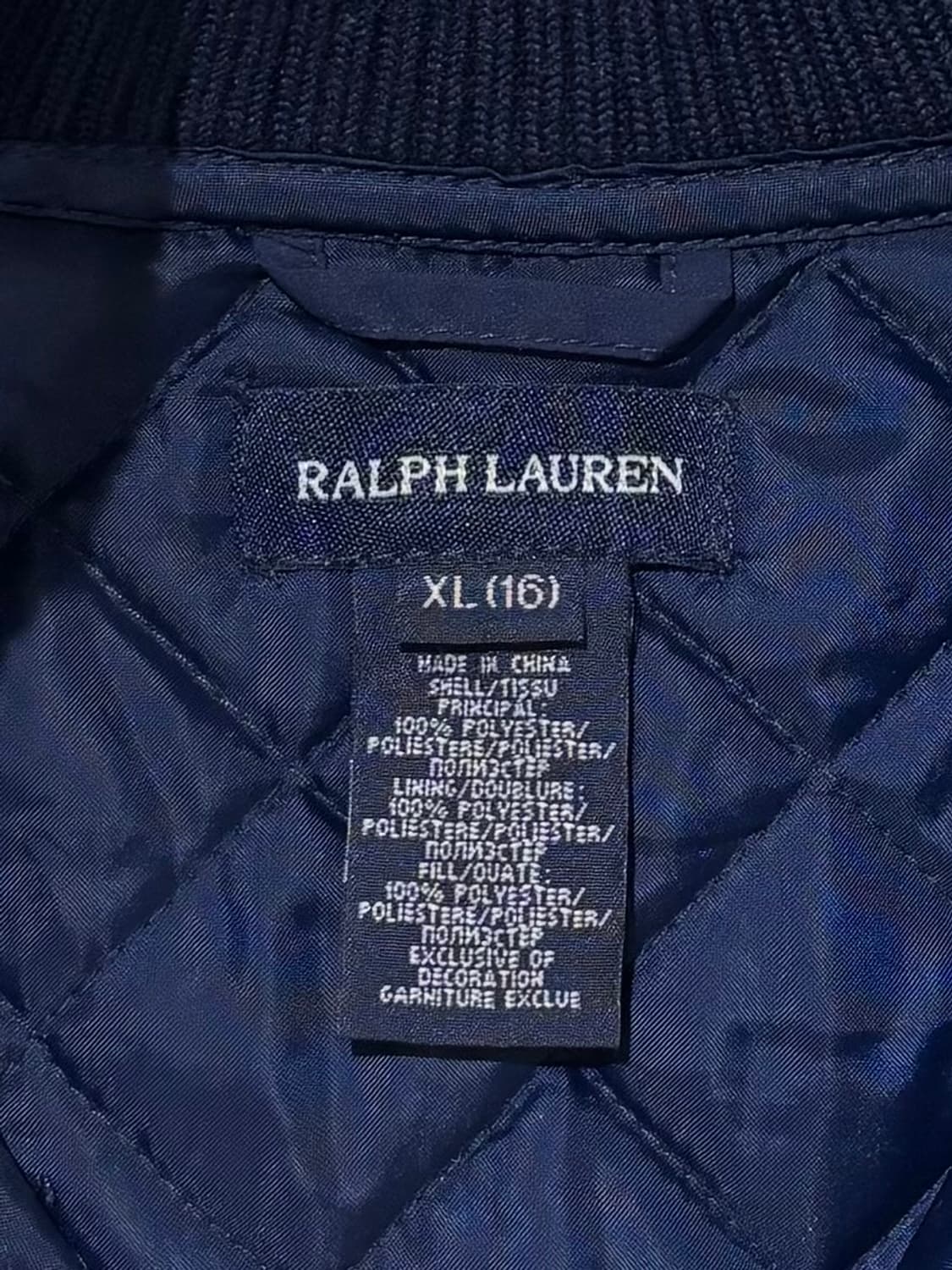 폴로랄프로렌 네이비 퀄팅 베스트 상품이미지6
