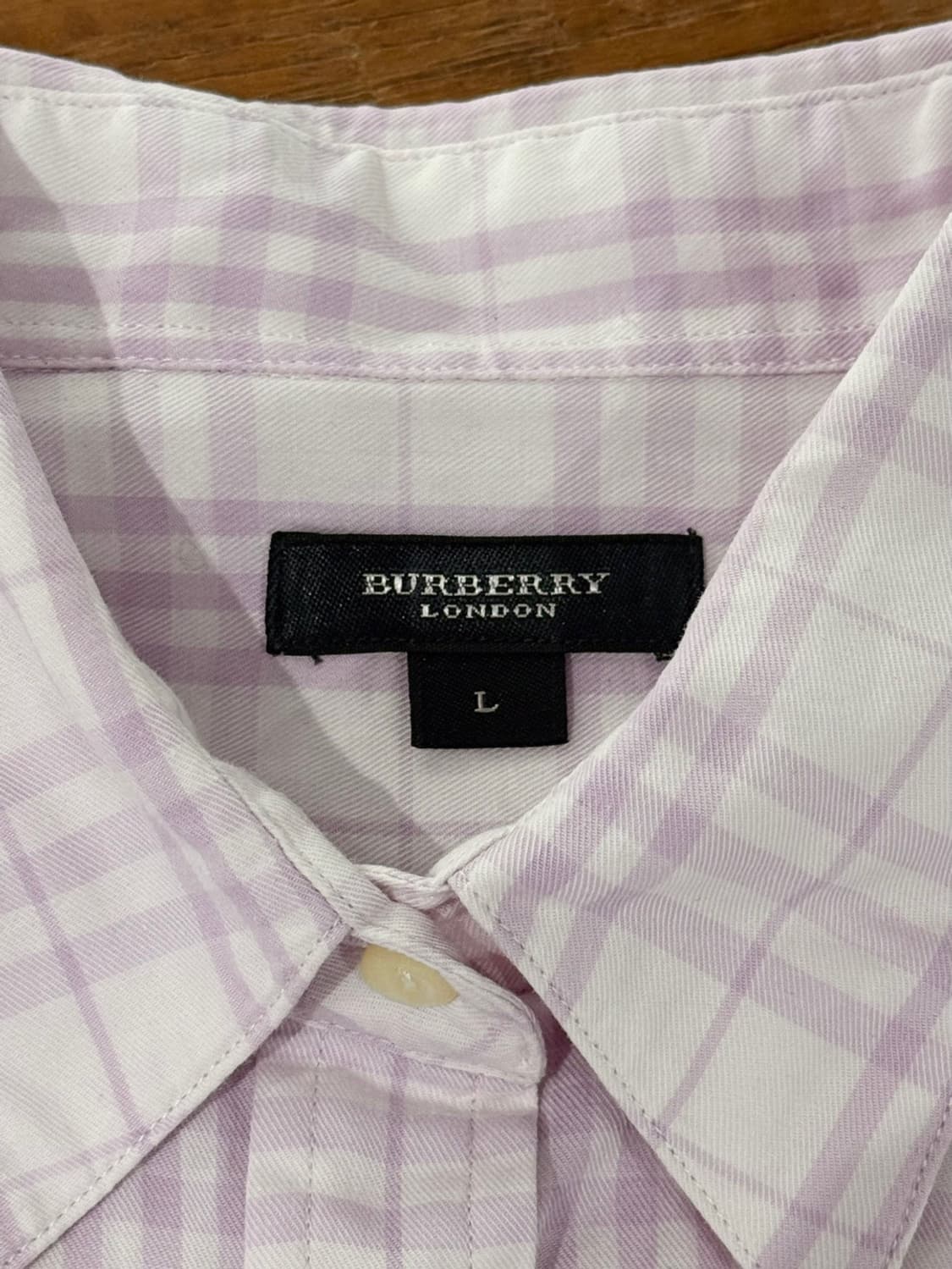 버버리 라벤더 체크 포켓 셔츠 상품이미지7