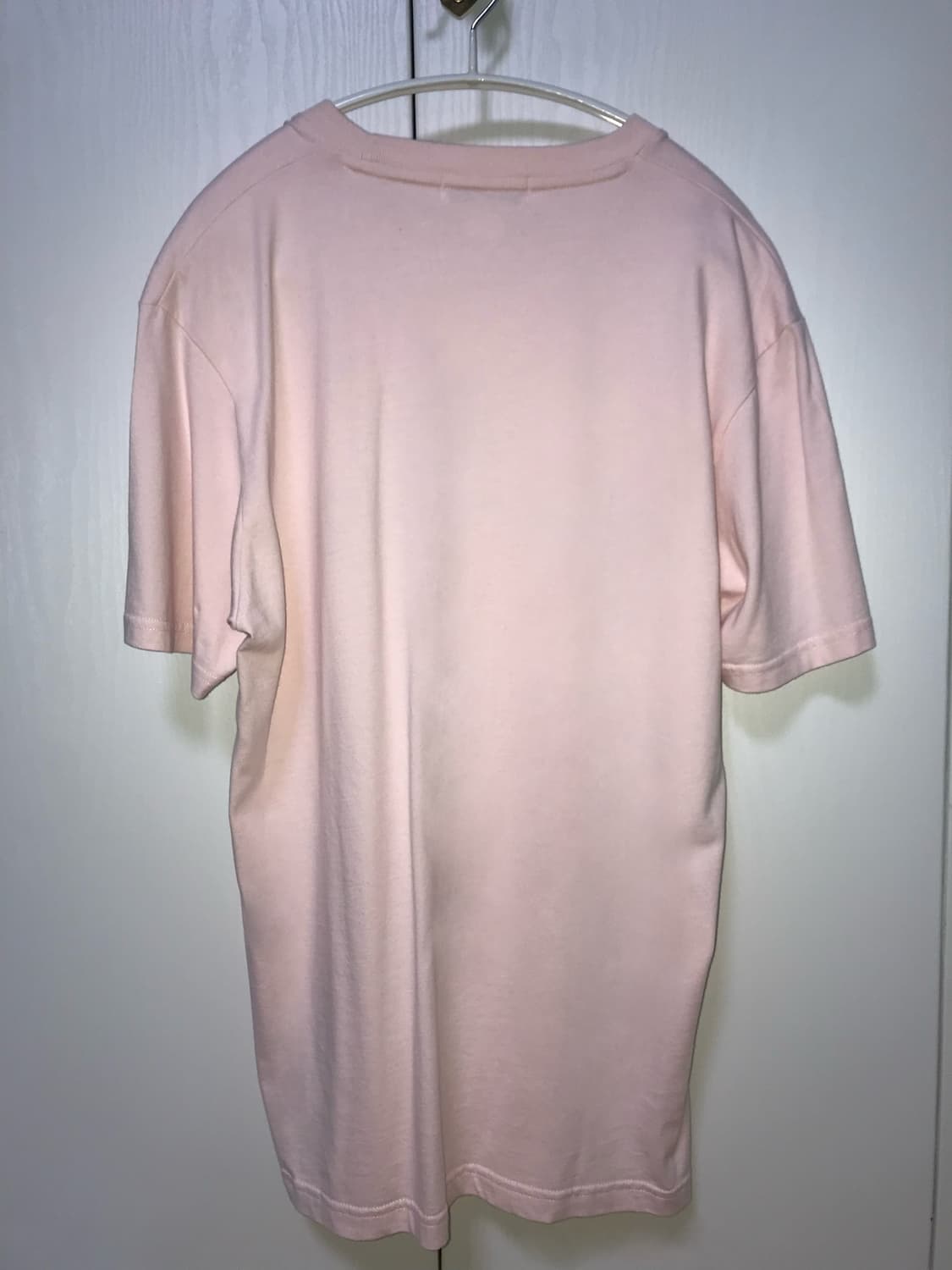 Courreges 꾸레쥬 실버 레터링 로고 반팔 티셔츠 핑크 상품이미지2