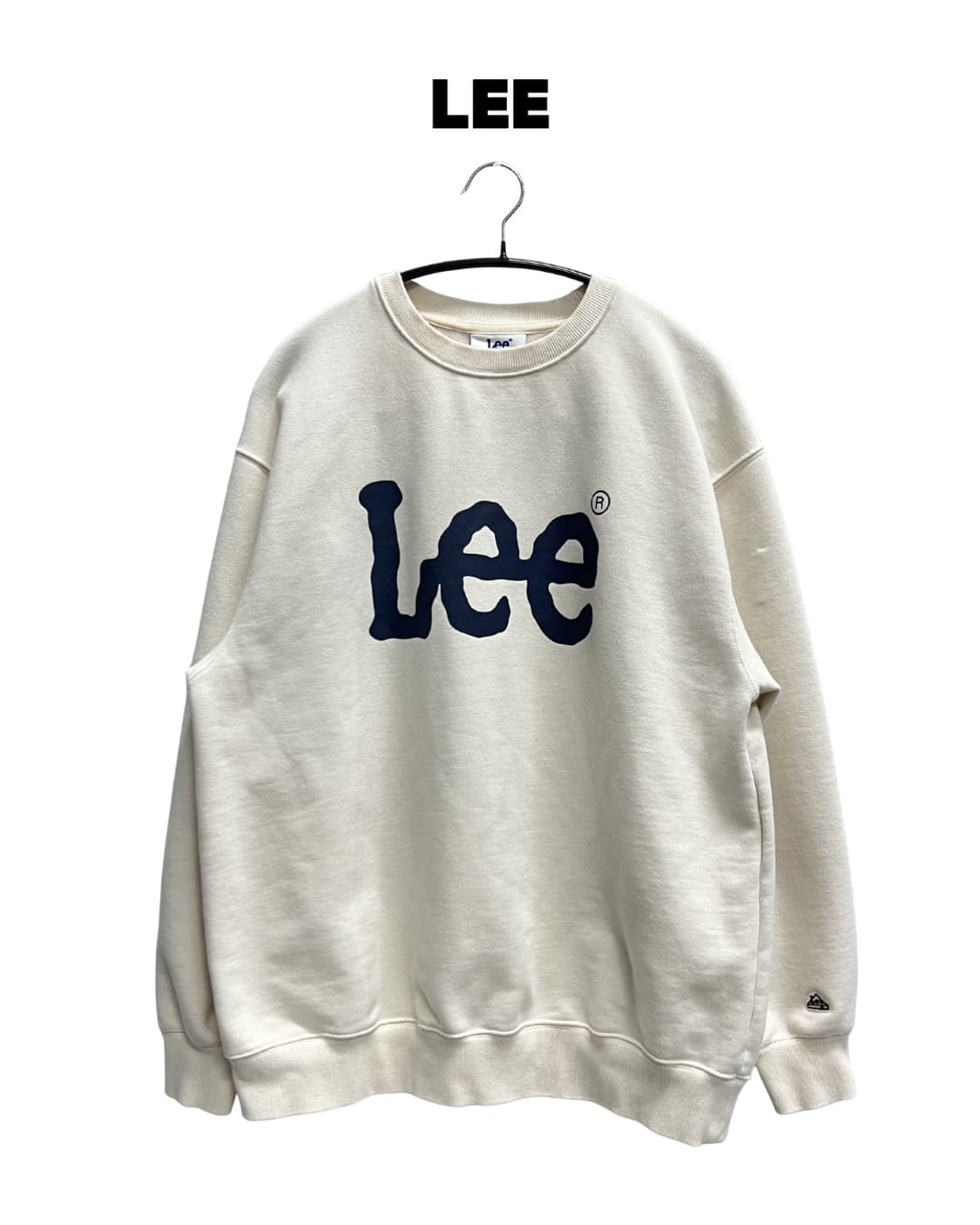 LEE 맨투맨 아이보리 상품이미지1