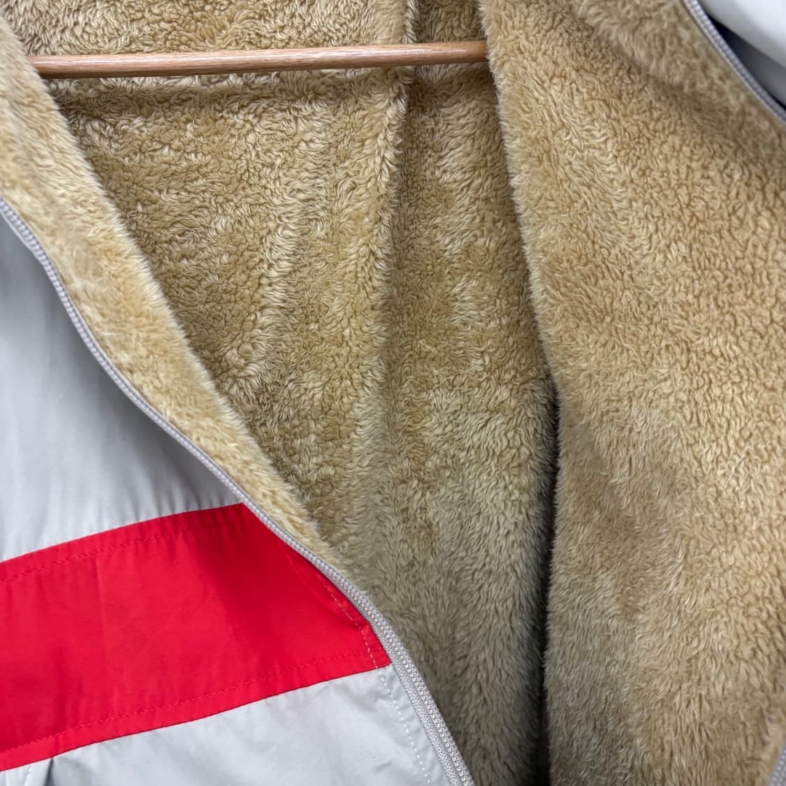 VANS 반스 올드스쿨 바람막이 점퍼 카키 레드 M 상품이미지5