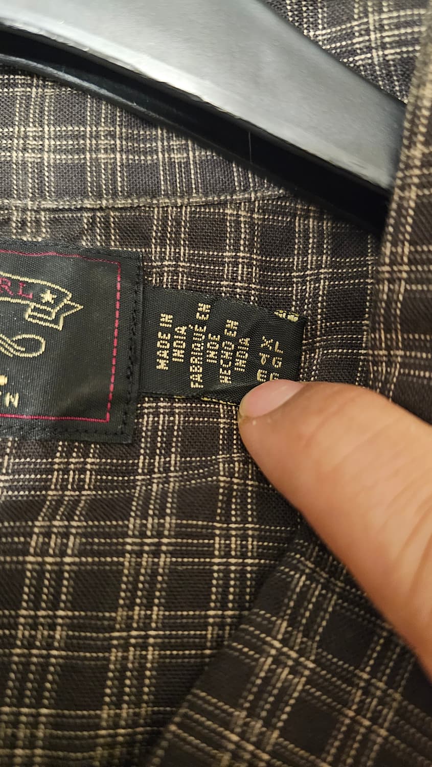 더블알엘 RRL 체크 웨스턴 셔츠 XL 신상 상품이미지2