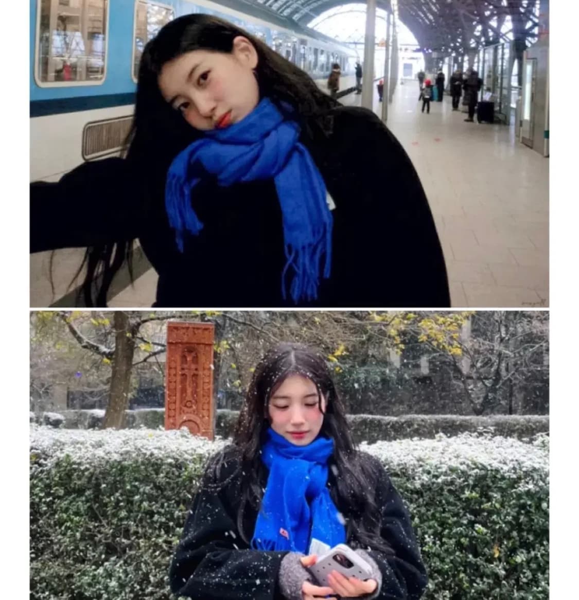 (정품/새상품급) 아크네스튜디오 로얄 블루 수지 머플러 상품이미지1