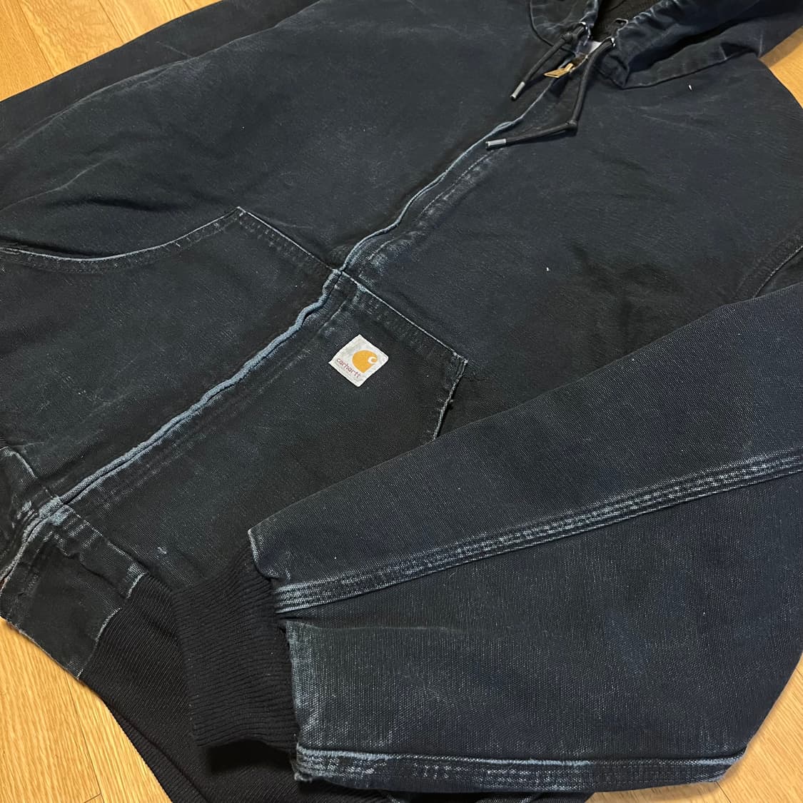 [XL] 00s 빈티지 칼하트 액티브 자켓 J131 BLK 상품이미지3