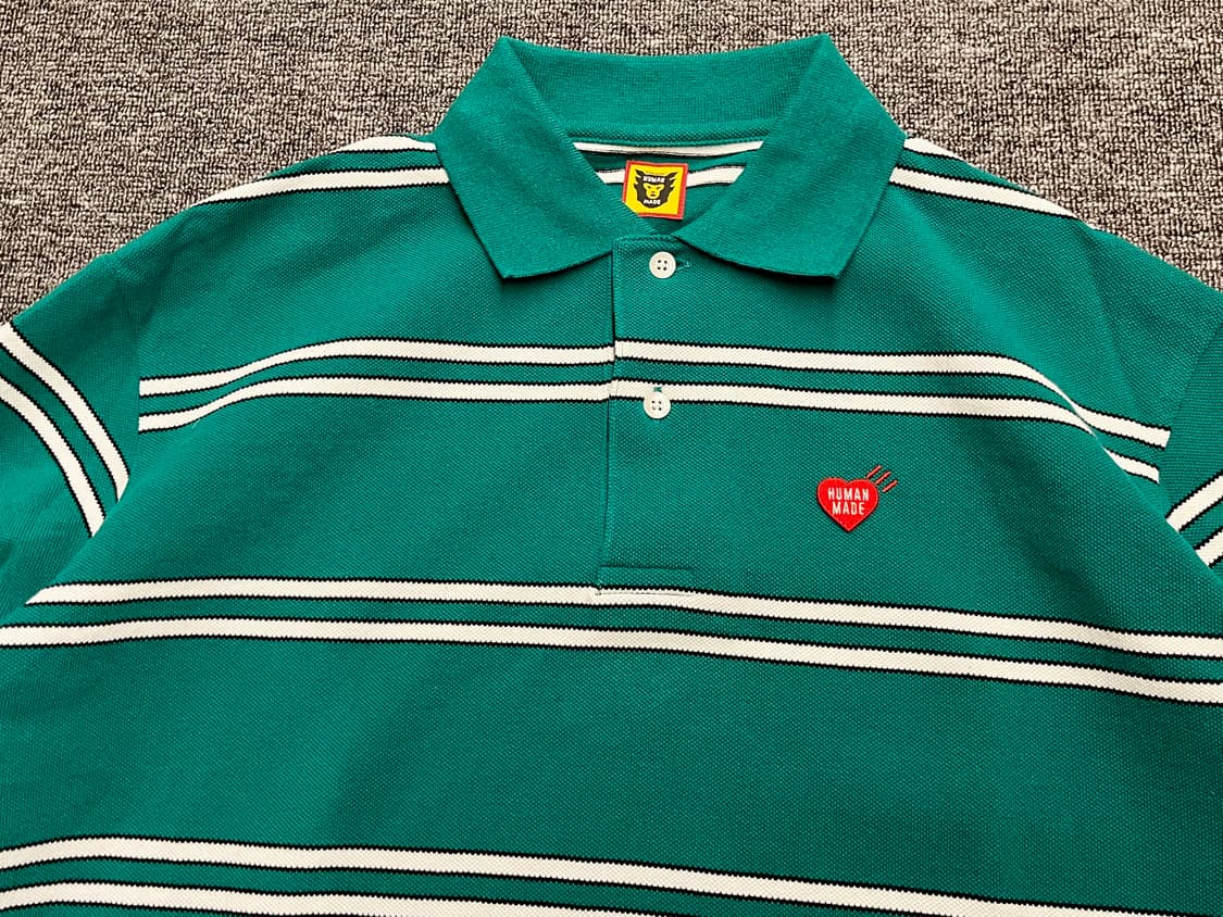 [100] 휴먼메이드 스트라이프 폴로 긴팔티 S  상품이미지2