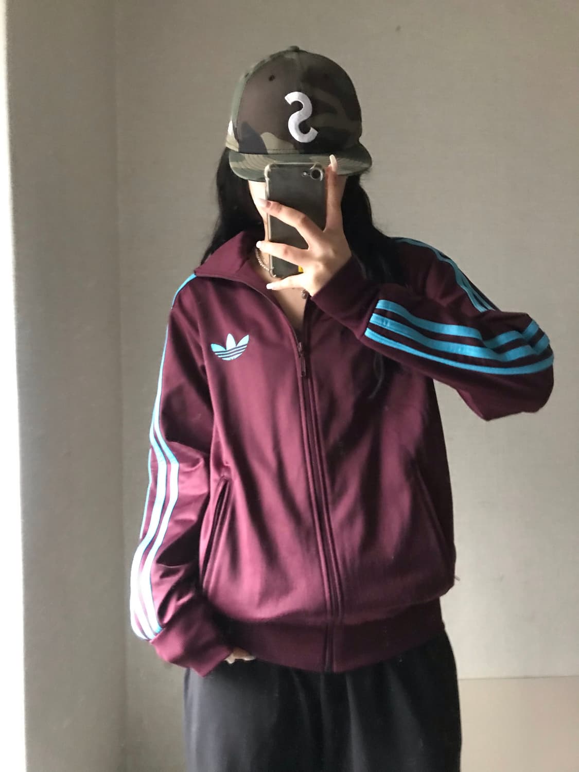 아디다스 버건디 빅파이어버드 져지 상품이미지1