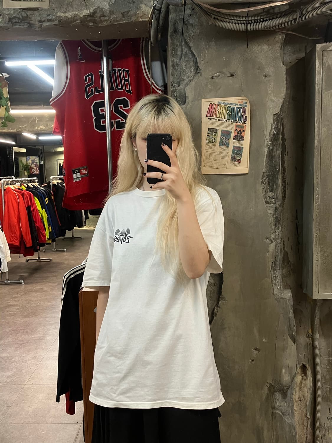 스투시 반팔 화이트 L  #csz1913  상품이미지2