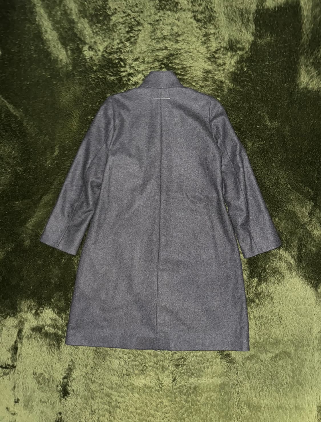 [38] MM6 메종 마르지엘라 투웨이 집업 울 코트 그레이 상품이미지7