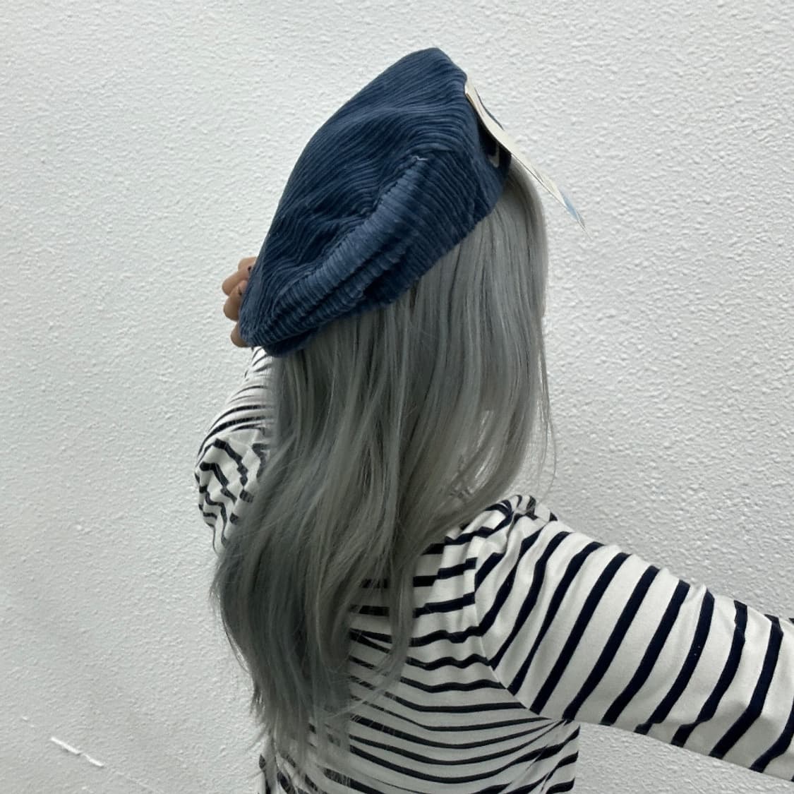 나이키 90s y2k 블루 코듀로이 헌팅캡 상품이미지3