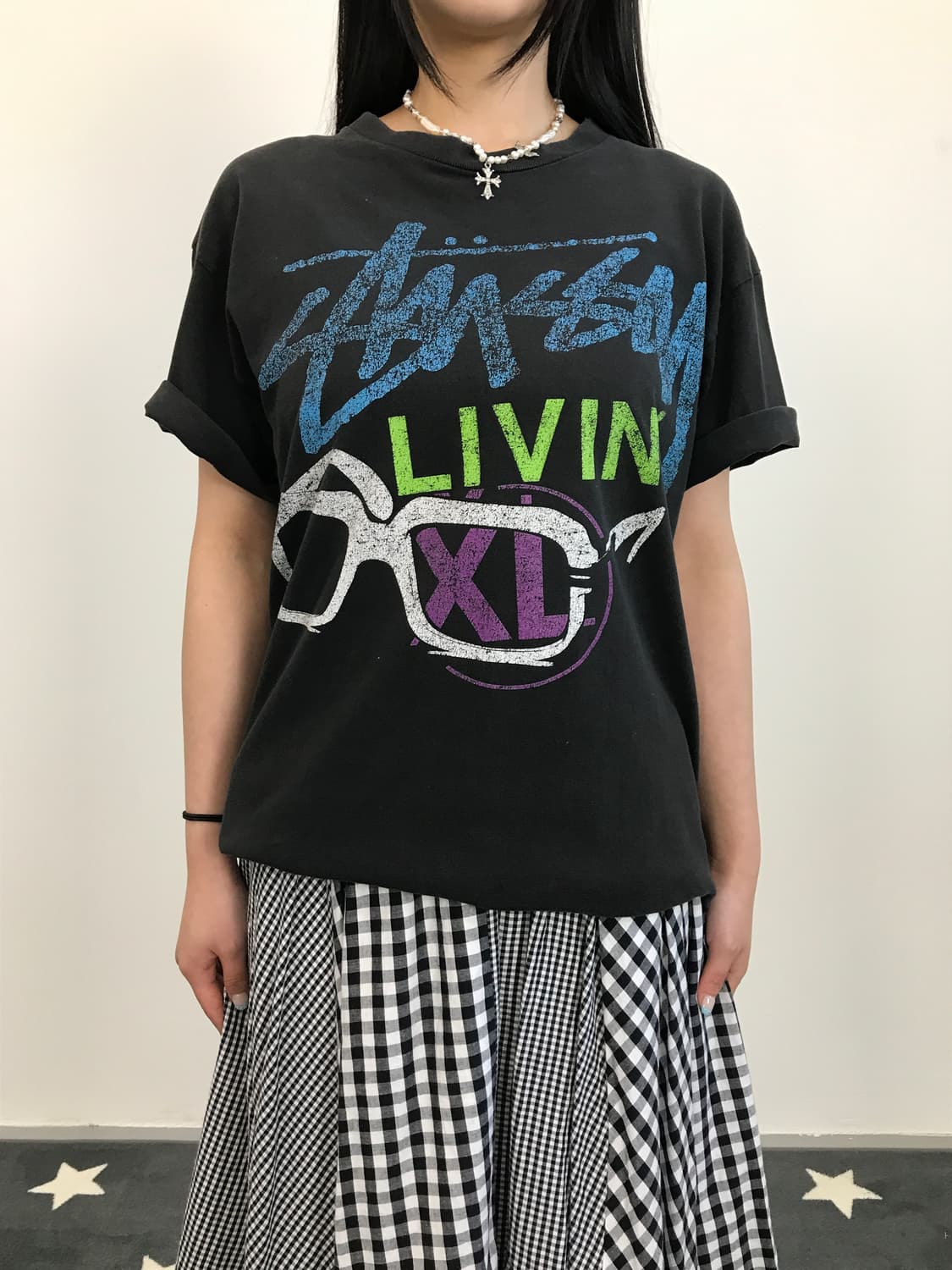 00's Stussy Livin Graphic T-Shirt 상품이미지2