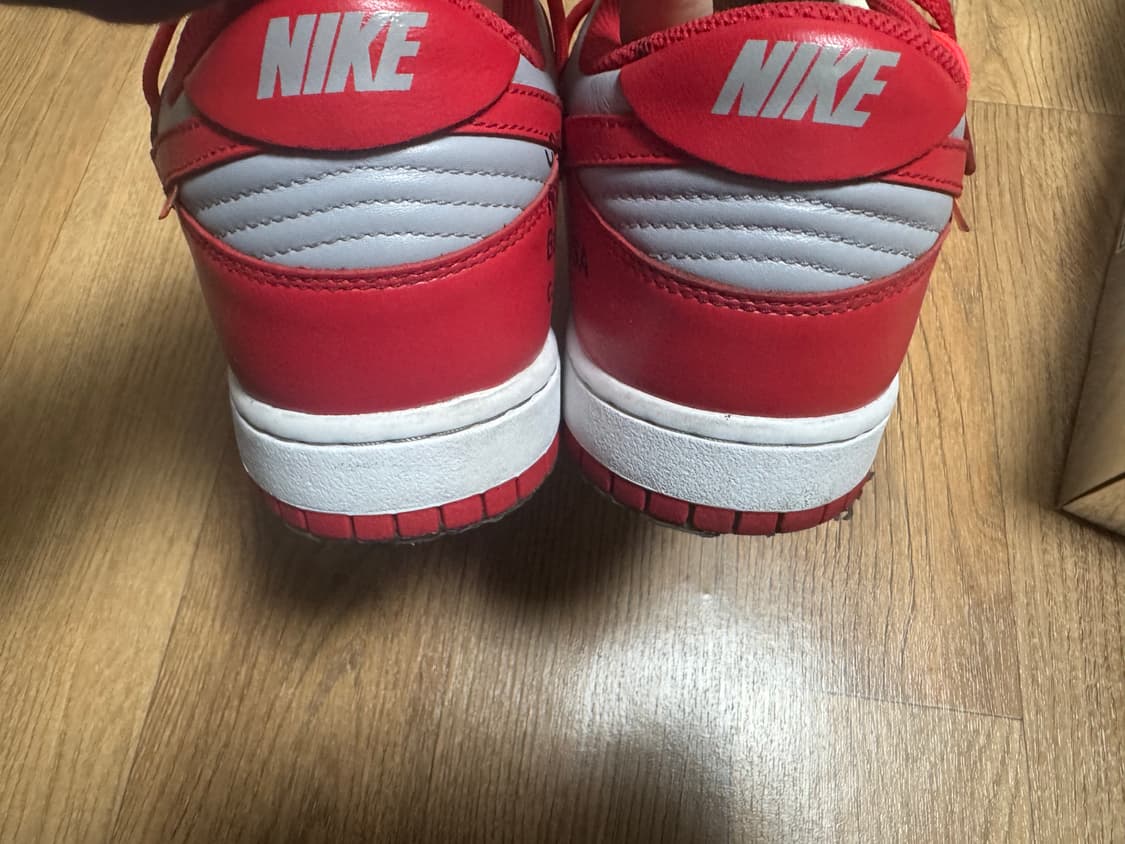 [290]나이키x오프화이트 덩크로우 유니버시티레드 상품이미지6
