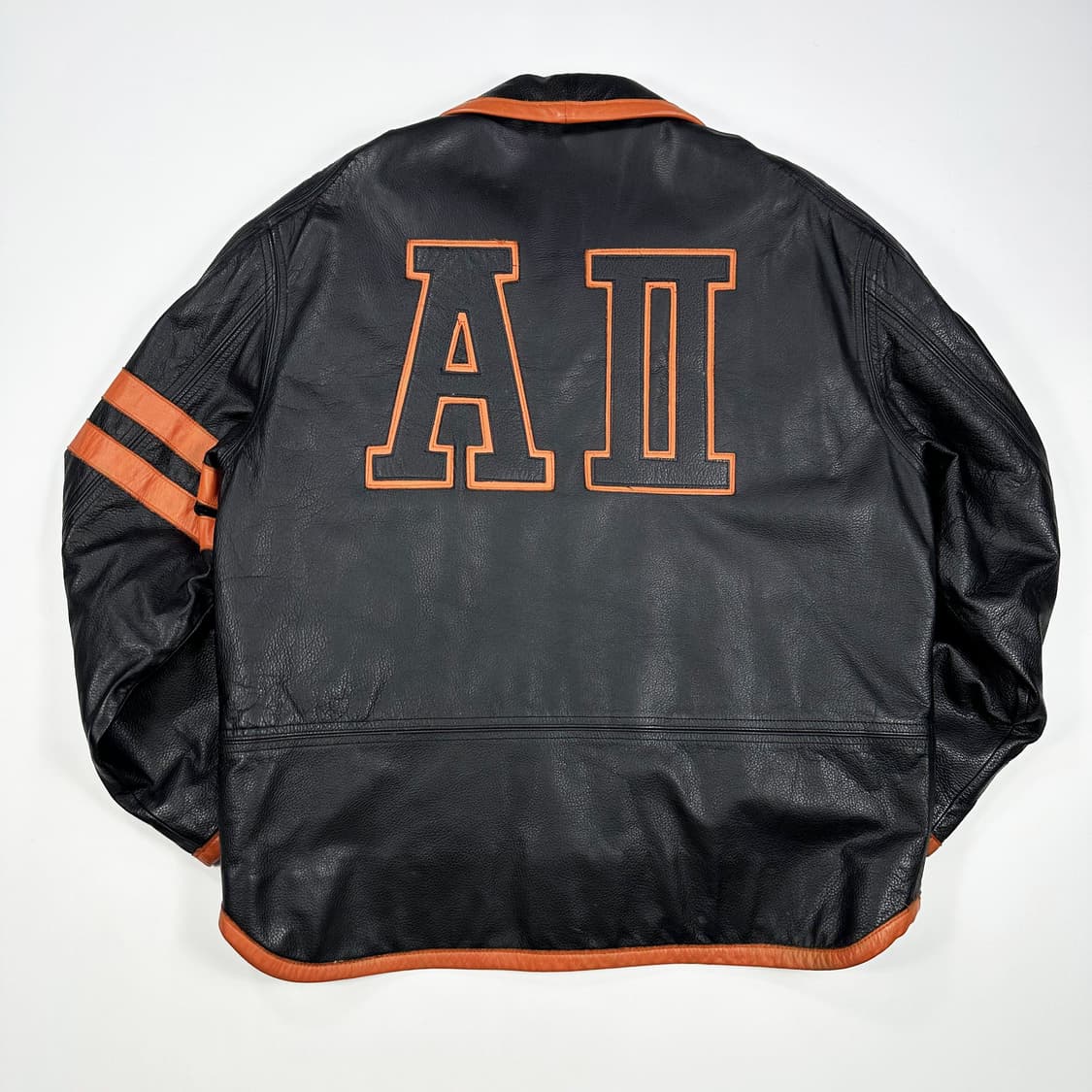 90s 아메리칸 빈티지 올드스쿨 소가죽 자켓 실측XL 상품이미지3