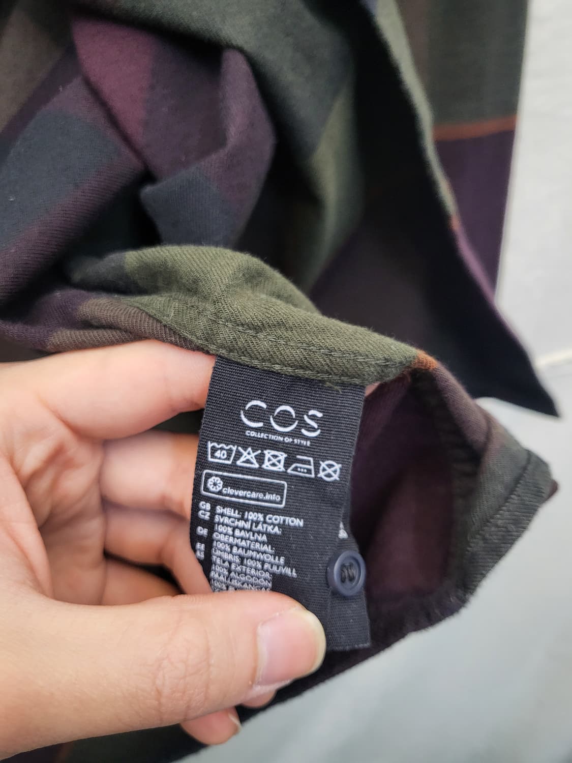 COS 코스 체크 셔츠 남방 상품이미지4