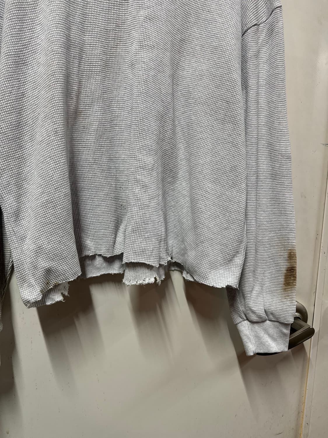 빈티지 와플 레이어드 긴팔 상품이미지3