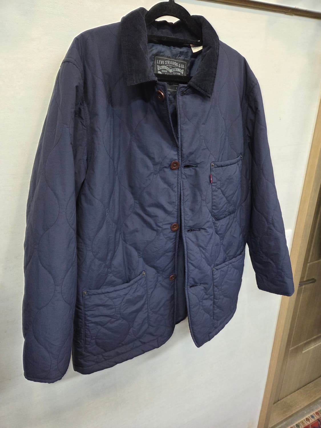 리바이스 퍼텍스 카라 코듀로이 퀄팅 자켓 Lg 다크네이비  상품이미지6