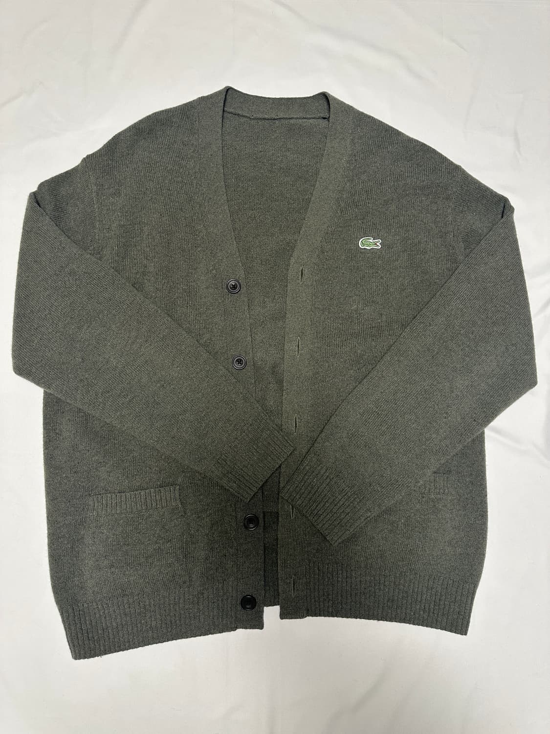 울100 남성 카키 가디건 (유니클로/라코스테 개인 커스텀 제품)(XL) 상품이미지2