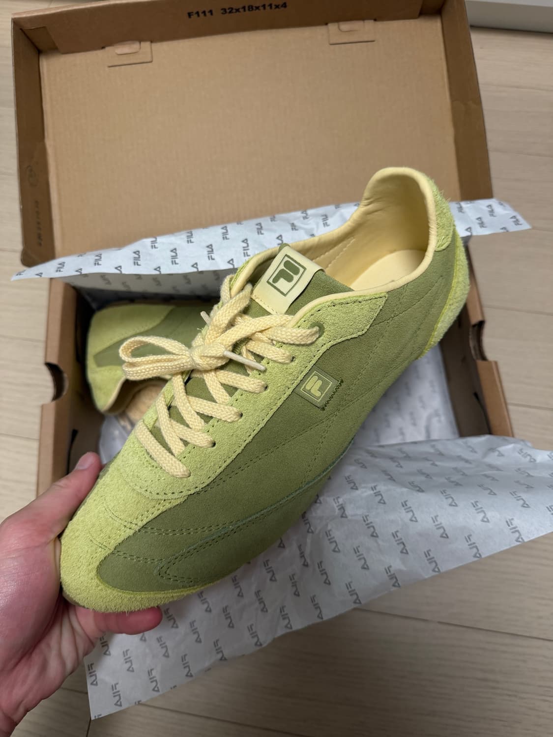 (새상품) 휠라 리트모 슬릭 LX 말차 스니커즈 상품이미지4