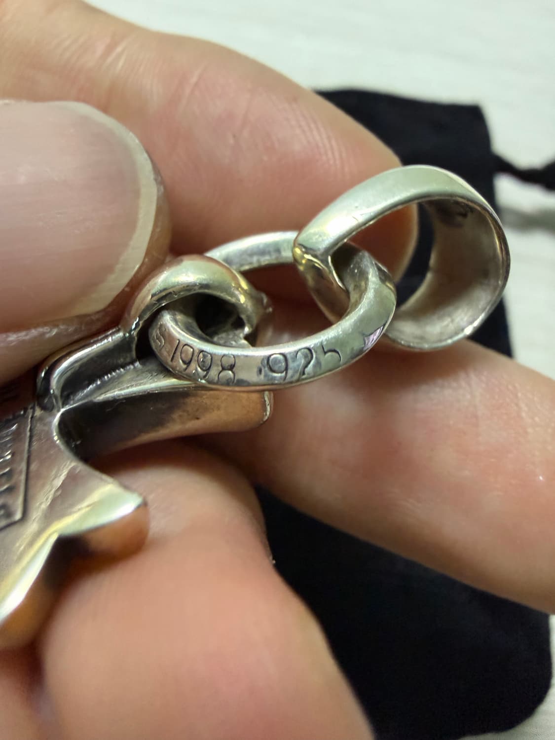 크롬하츠 스몰 크로스 위드 베일 볼체인 상품이미지5