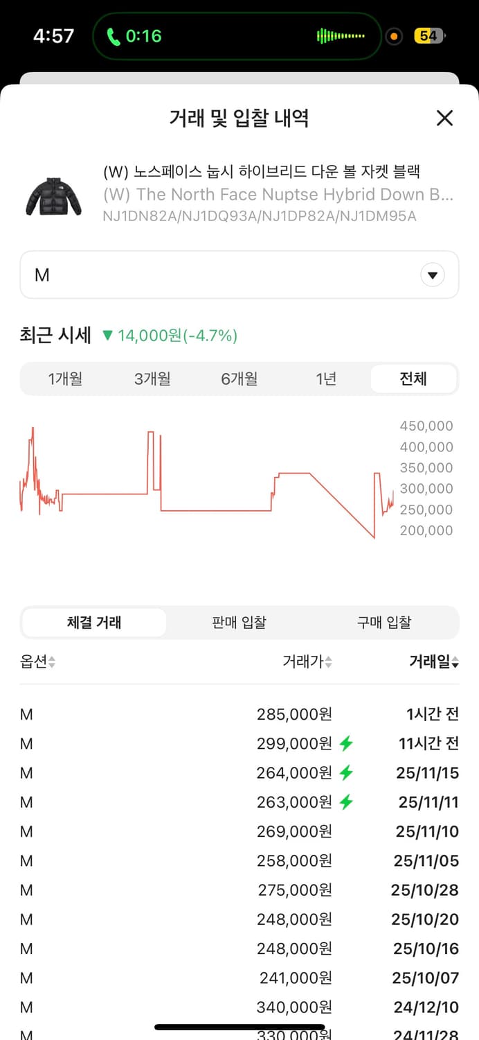 (W) 노스페이스 눕시 하이브리드 다운 볼 자켓 블랙 상품이미지3