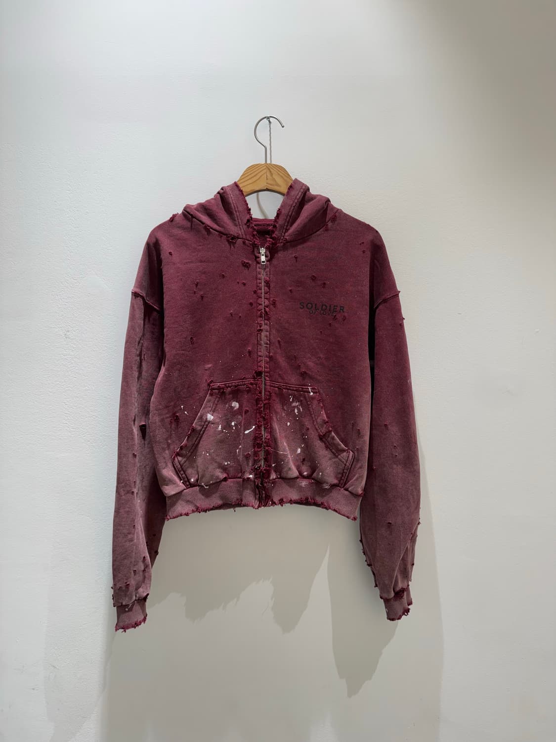 빈티지 크롭 후드집업(여성) 상품이미지1