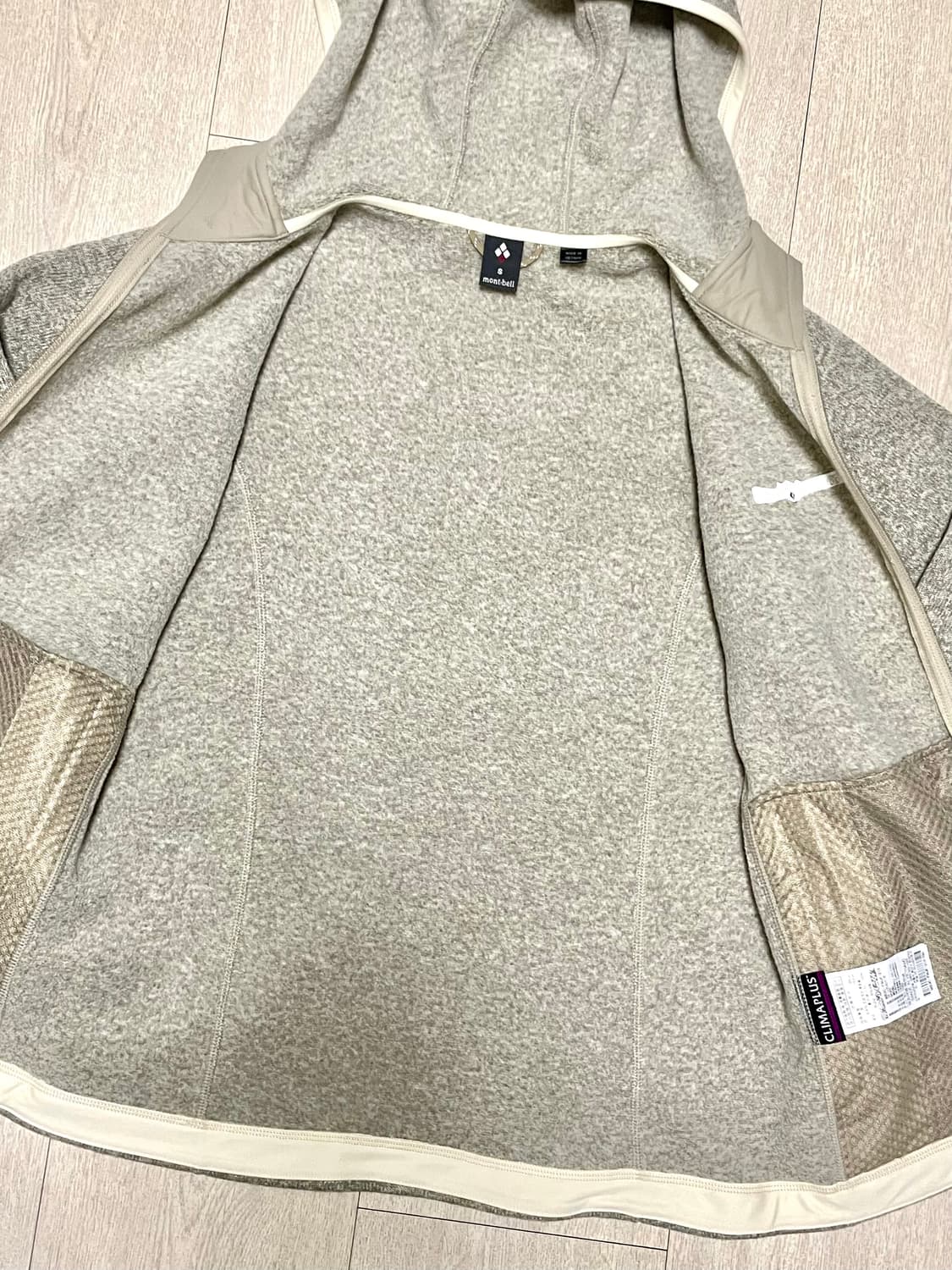 몽벨 이너 후드집업 기모 상품이미지5