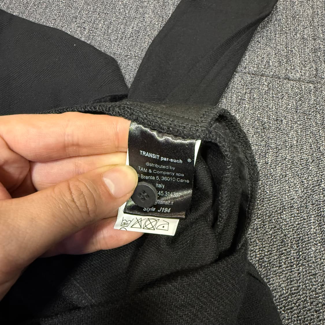 TRANSIT par such 트랜짓 블랙 팬츠 상품이미지10