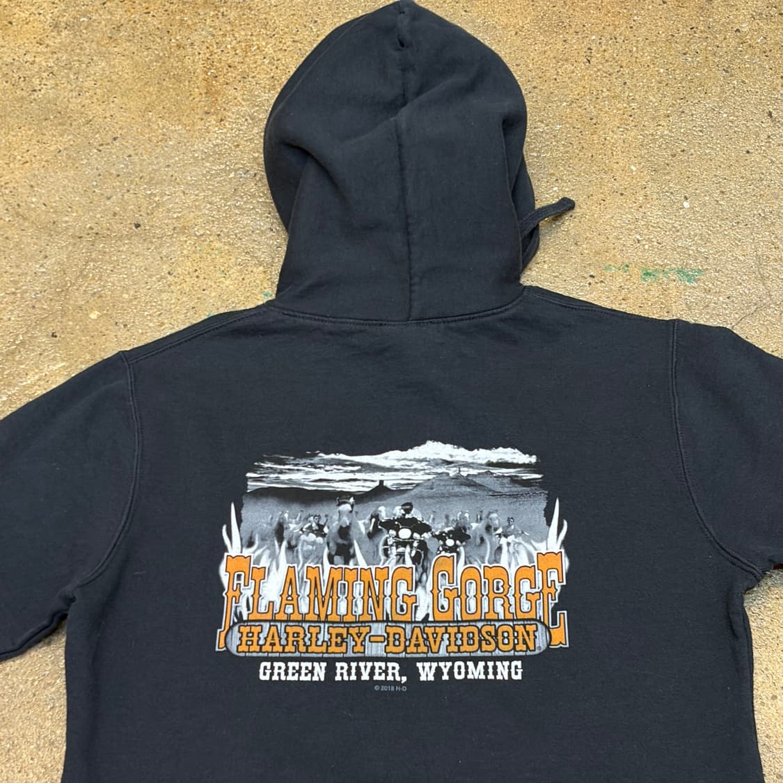 00s 미국 빈티지 할리데이비슨 후드티 후드집업 상품이미지8