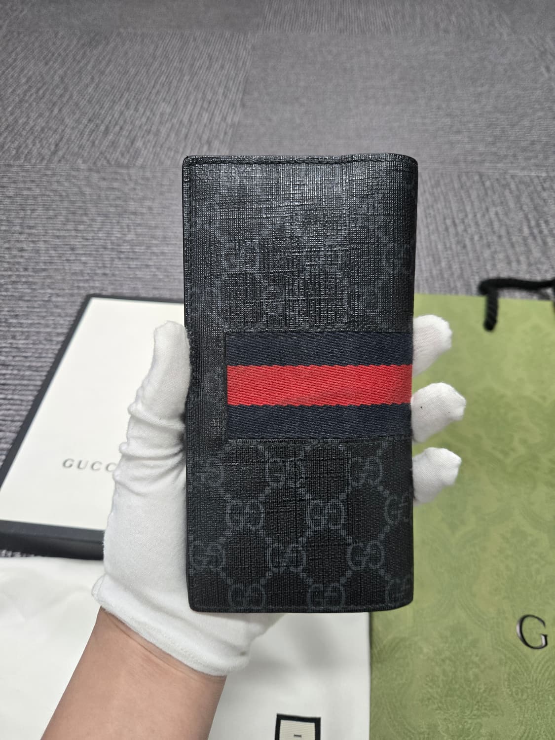 [특가][정품] 구찌 웹삼선 장지갑 상품이미지2