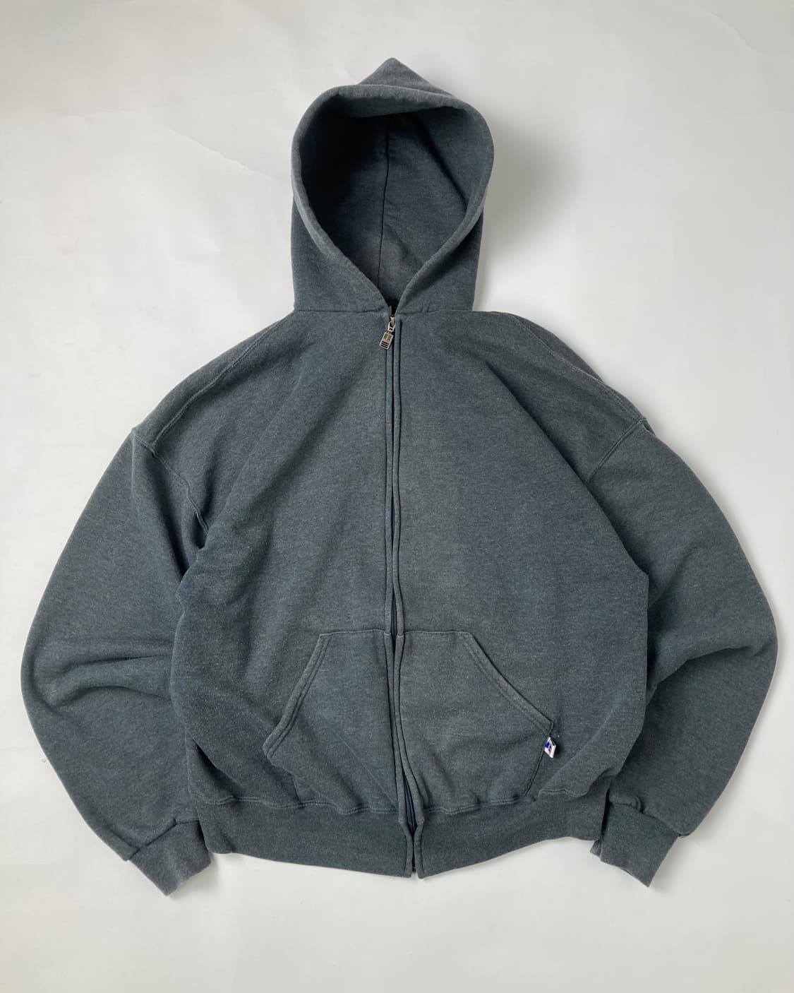 90s Russell Zip Up Hoodie (charcoal) 상품이미지1