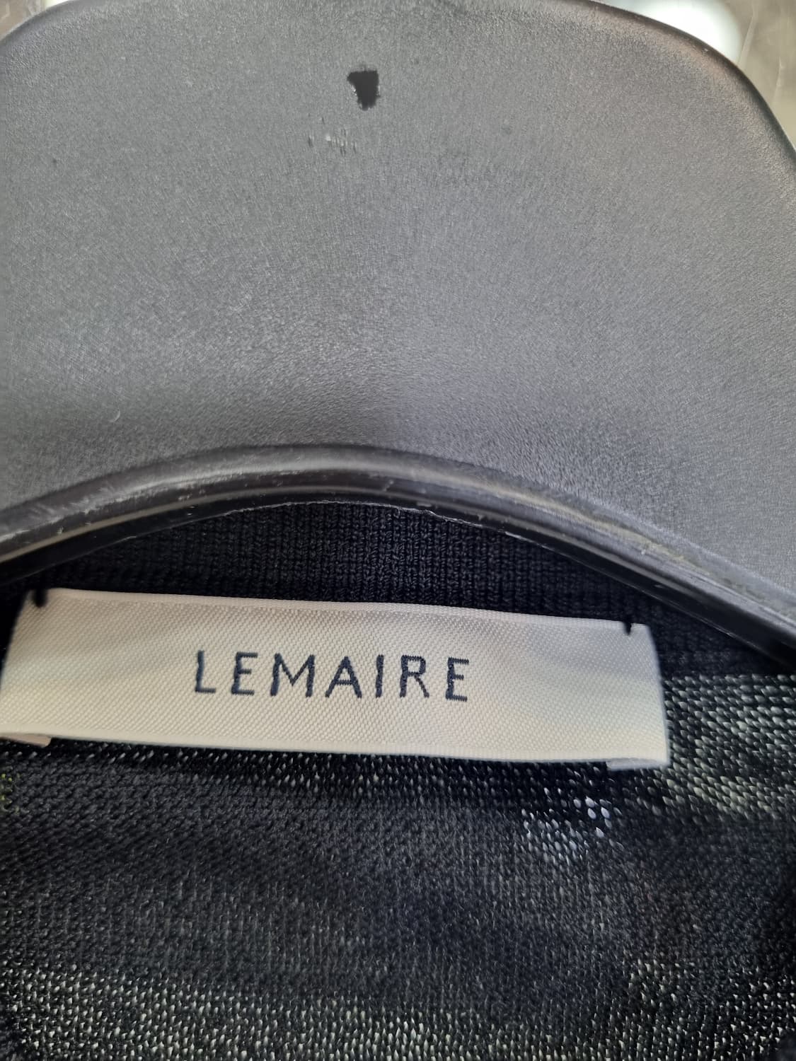 르메르 블랙 코튼 반팔 카라티 M 상품이미지4