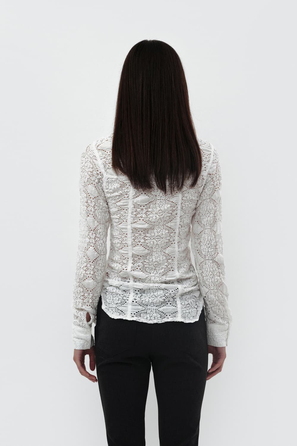 Cerric 세릭 RUFFLE LACE SHIRT 레이스 셔츠 상품이미지3